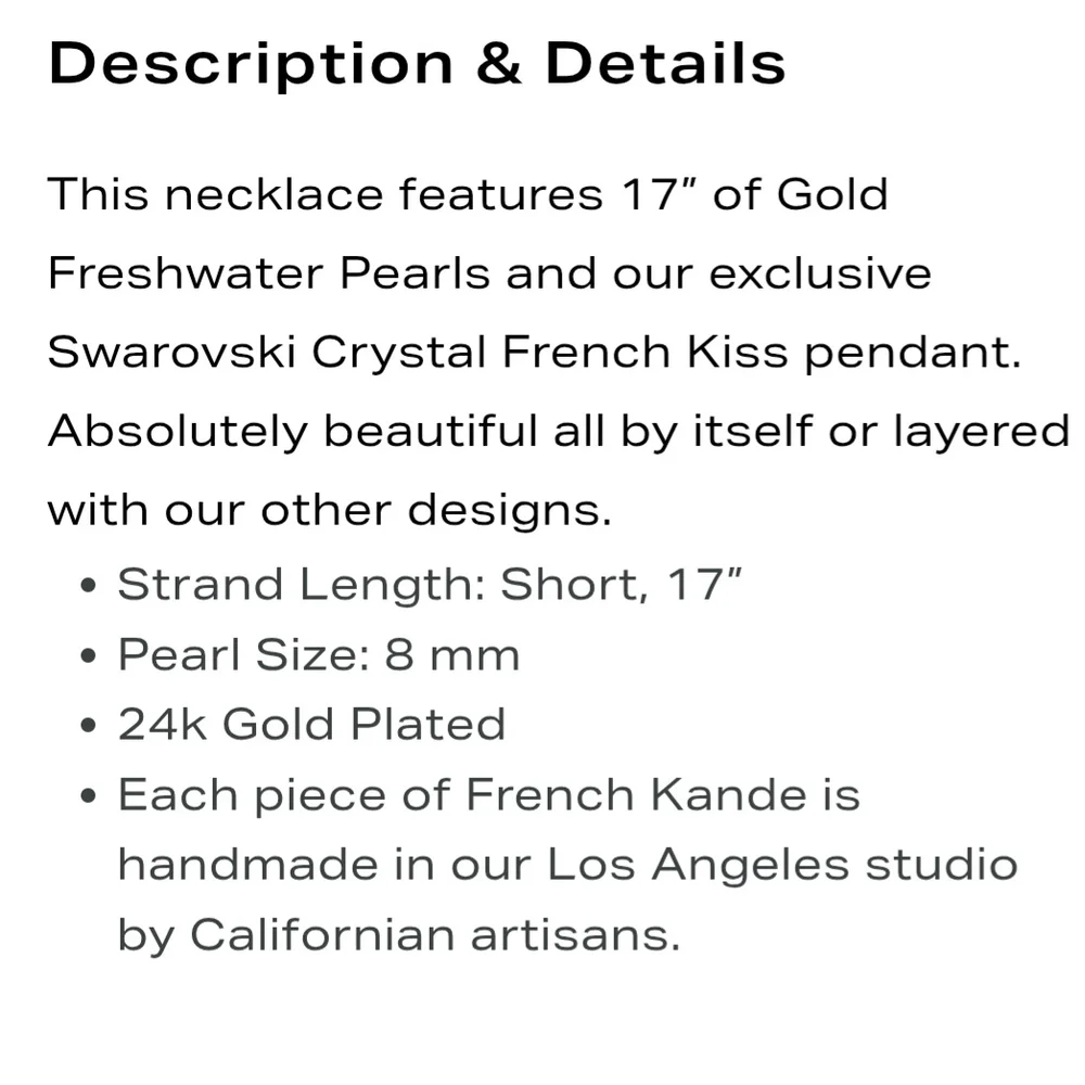 Gold and Bronze Beaded Necklace with Cross Pendant - Picture 5 of 5